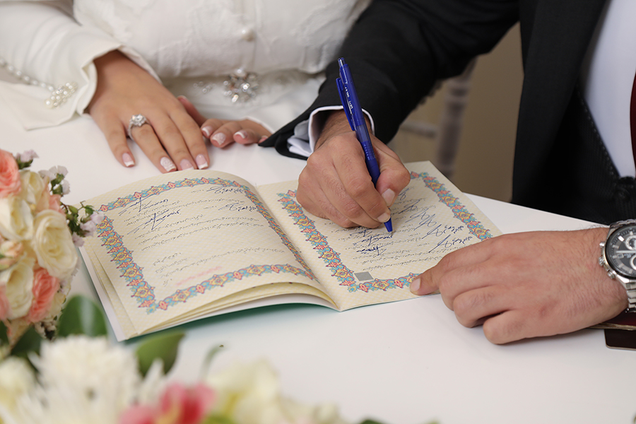 نمونه عکس مراسم عقد و ثبت تصاویر یادگاری در آتلیه نورا